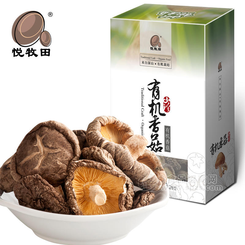 【批发供应】有机庆元香菇 绿色有机菌菇椴木茶香菇干货 100g/盒