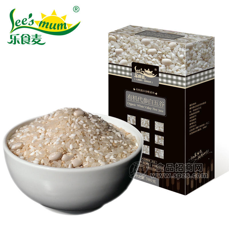 批发供应东北混合五谷杂粮 有机白谷五珍380g 盒装 有机白杂粮 有机白五谷