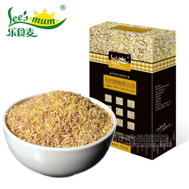 批发供应东北混合五谷杂粮 有机黄粮五珍370g盒装有机大黄米 有机黄五谷