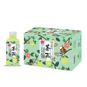 優(yōu)貝源茶π柚子綠茶果味茶飲料500mLx15瓶