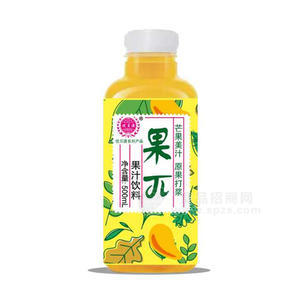 優(yōu)貝源果π芒果汁飲料500ml