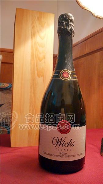 澳洲原瓶进口 威克斯2010霞多丽黑皮诺白葡萄酒