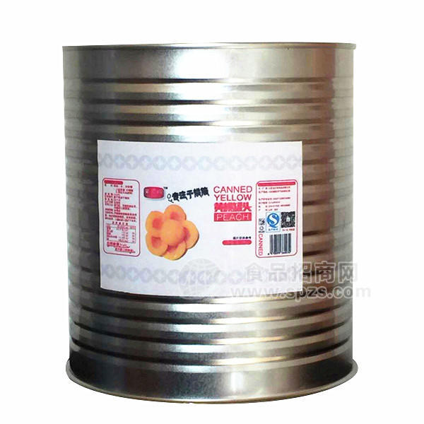 ·果资纯黄桃罐头    水果罐头 