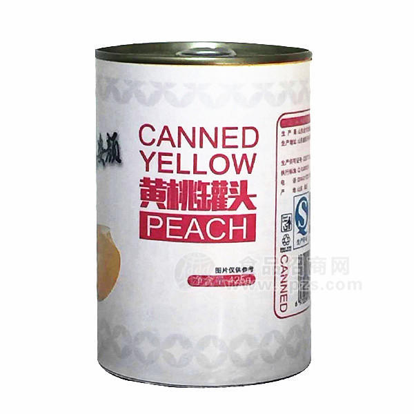 ·果资纯黄桃罐头425g水果罐头 
