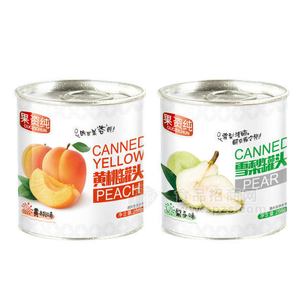 ·果资纯水果罐头 256g 