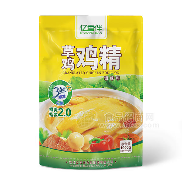 ·亿香伴草鸡鸡精调味料1kg 