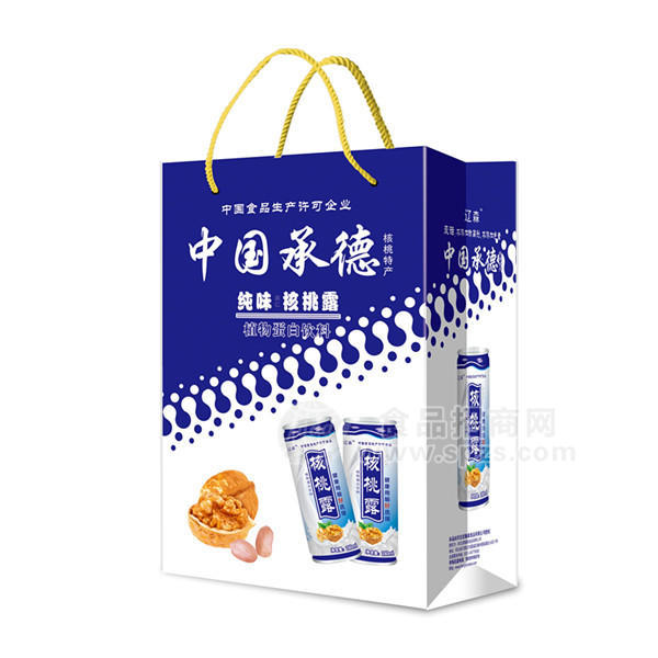 ·核桃露植物蛋白饮料 手提袋 