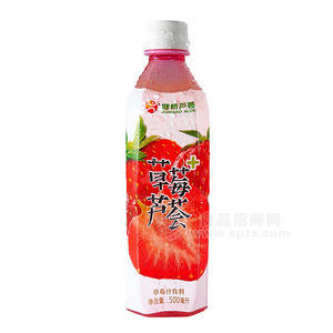 健橋蘆薈草莓汁飲料500mL