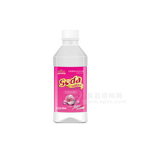 多盈养苏打水 无气苏打水饮料 玫瑰味 350ml