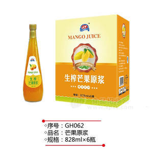 光輝飲料 芒果原漿828mlx6瓶