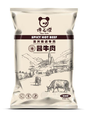 休閑食品　攙上你　醬牛肉　香辣味