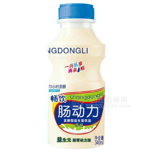 畅饮肠动力益生菌饮品原味340ml
