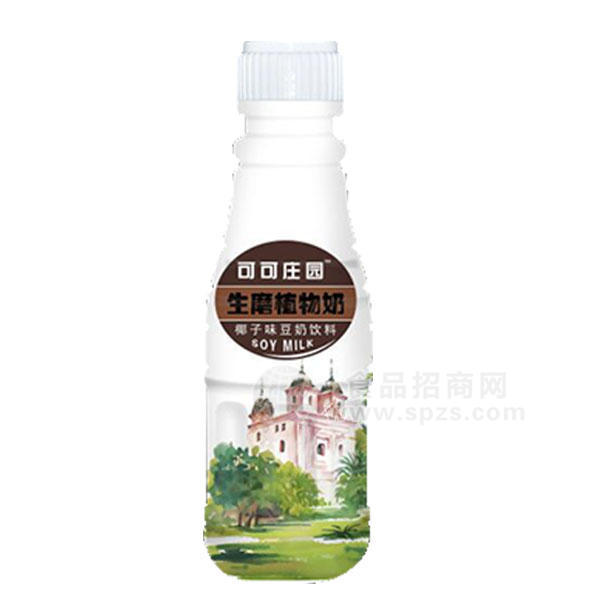 可可莊園植物蛋白飲料 生磨植物奶 椰子味豆奶飲料 380ml