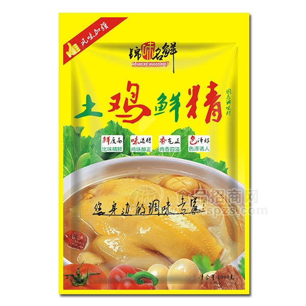 錦味名鮮土雞鮮精調(diào)味品1000g