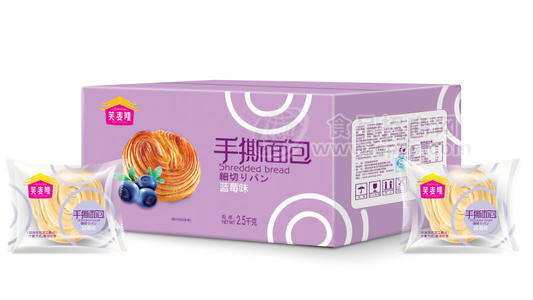 2.5kg芙麦隆手撕面包（蓝莓味）