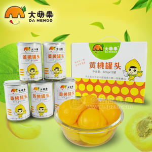 大萌果黄桃罐头水果罐头425gx12罐