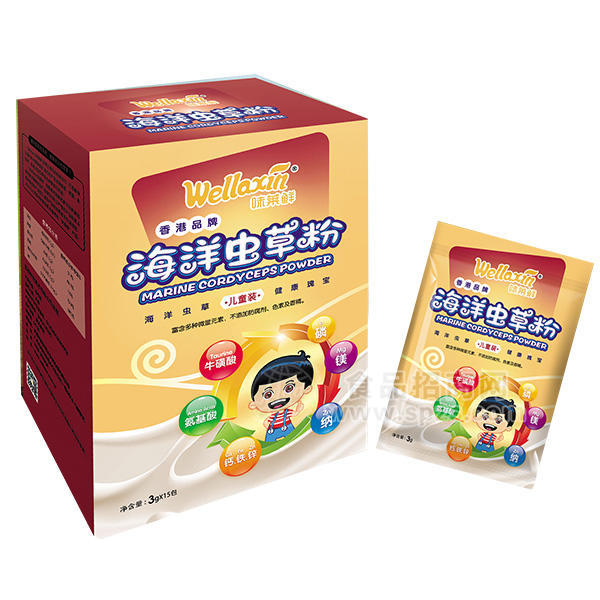 ·味莱鲜儿童装海洋虫草粉3gx15包 