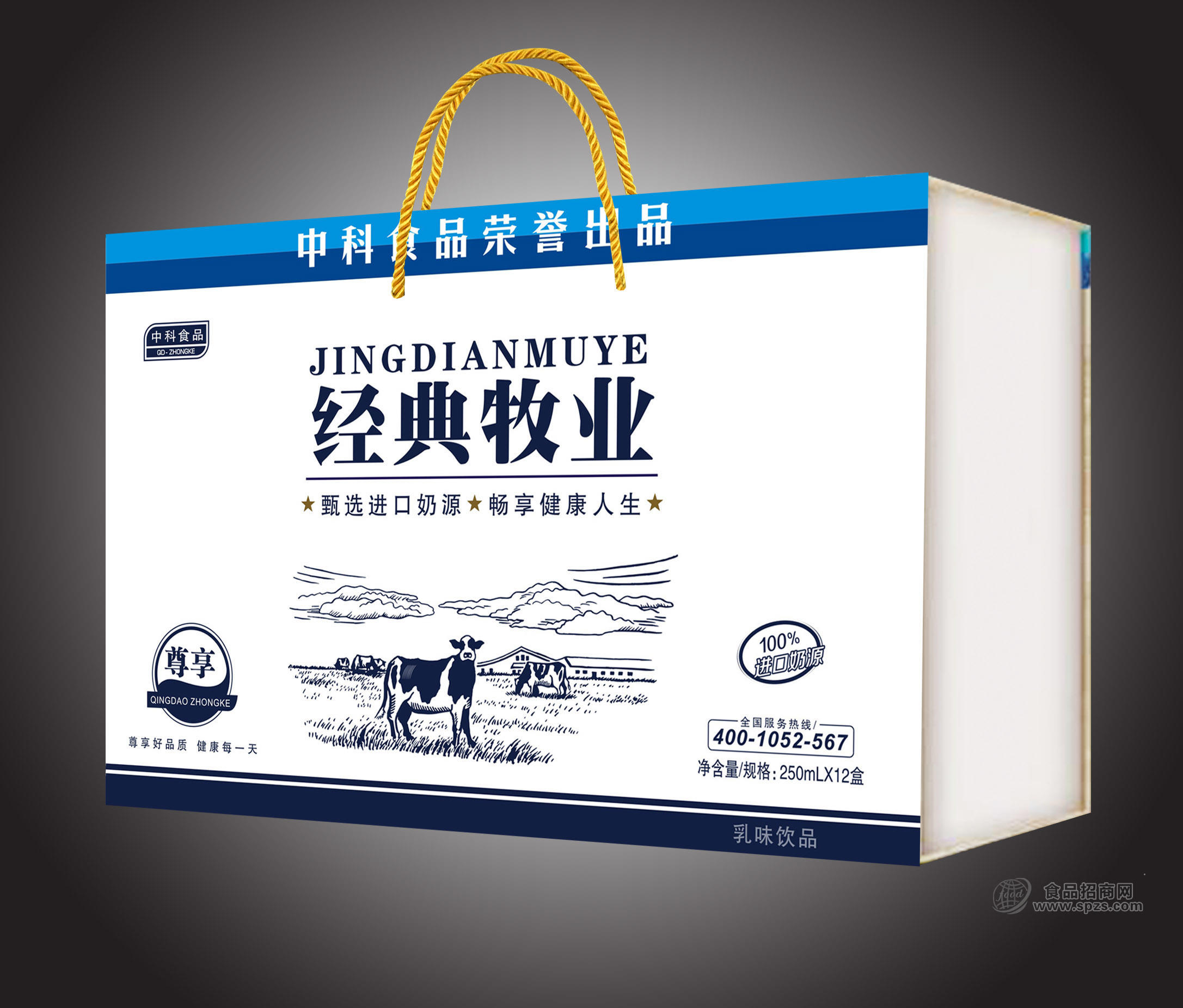 中科食品經(jīng)典牧場優(yōu)鈣奶乳味飲品禮盒裝