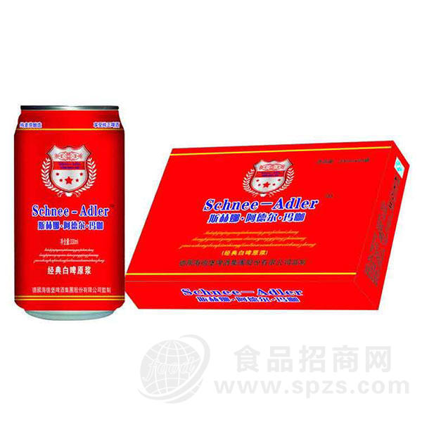 斯赫娜阿德尔玛咖经典白啤330mlx12罐