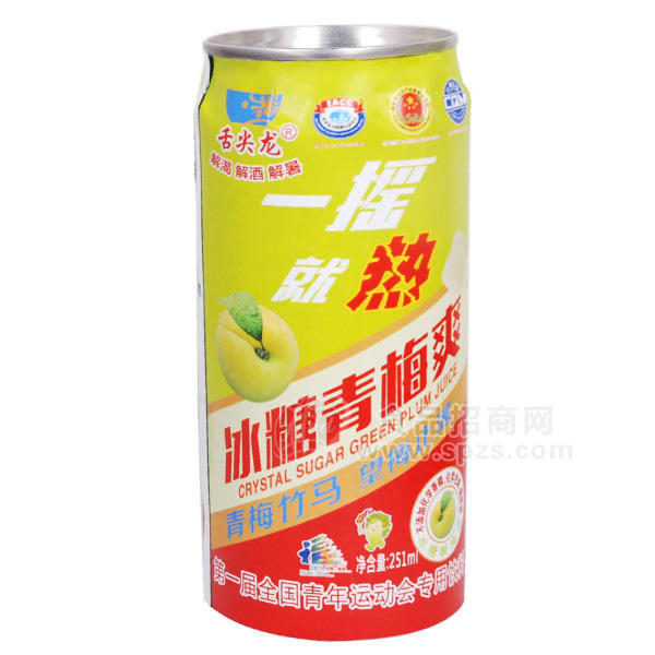 舌尖龍冰鎮(zhèn)青梅爽 果汁飲料251ml