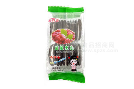鑫旺源蔓越莓味薄脆夹心饼干