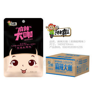 湘霸王麻辣食品炭烧板鸭味55g