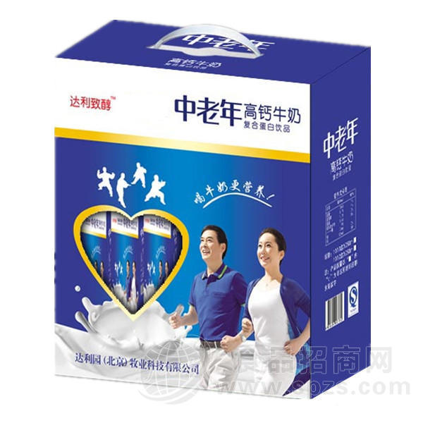 达利致醇中老年高钙牛奶