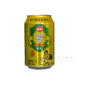 雪仔原浆啤酒320mL