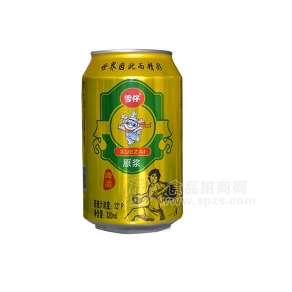 雪仔原漿啤酒320mL