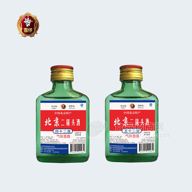 雪仔白酒 北京二鍋頭酒100ml