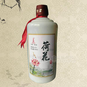 荷花 濃香型白酒500mlx6瓶