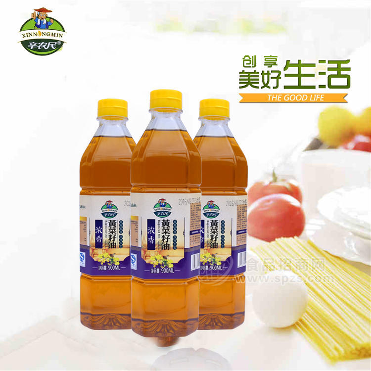 辛农民黄菜油绿色菜籽油