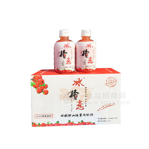·冰楂恋 冰糖野山楂果肉饮料350mlx15瓶 