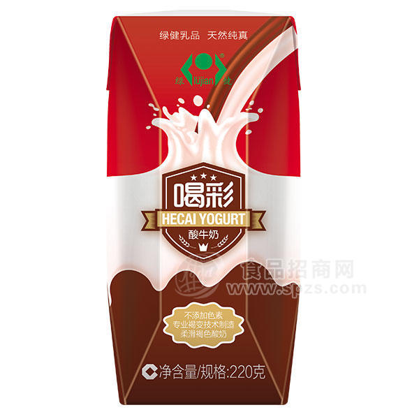 绿健喝彩酸牛奶220g