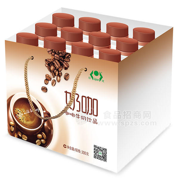 ·绿健奶咖 咖啡牛奶饮品300g 