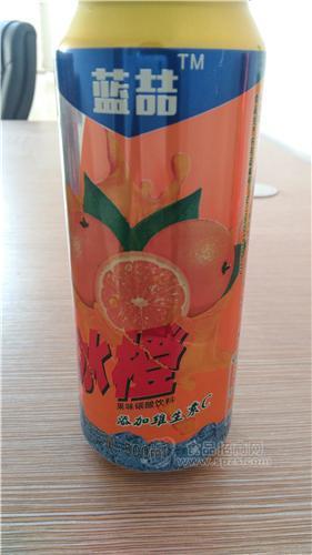 蓝喆 冰橙味碳酸饮品500ml