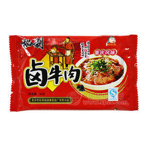 **鹵牛肉休閑食品 辣條30g