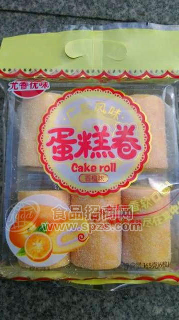 定量裝蛋糕卷香橙味
