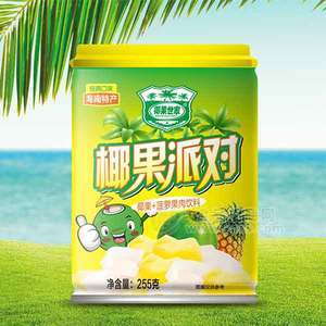 椰果世家椰果菠蘿果肉飲料255g