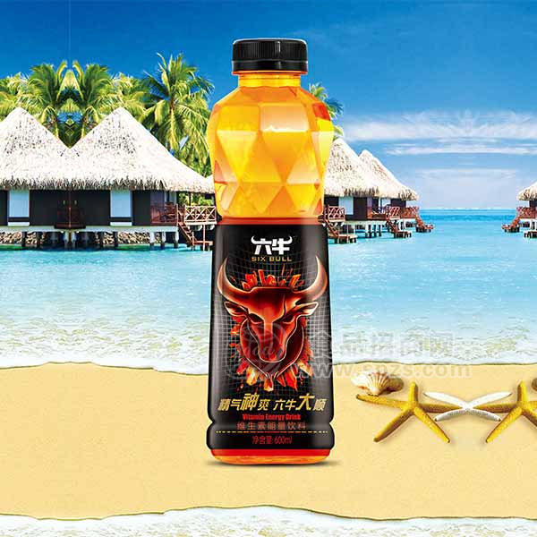 ·六牛维生素能量饮料600ml 