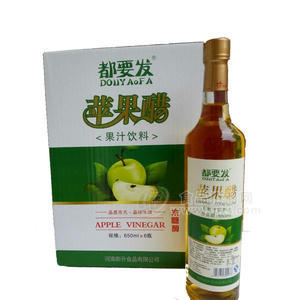 都要发苹果醋果汁饮料 650mlx6瓶