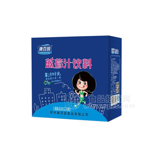 ·康百园蓝莓汁饮料 828mlx8瓶 