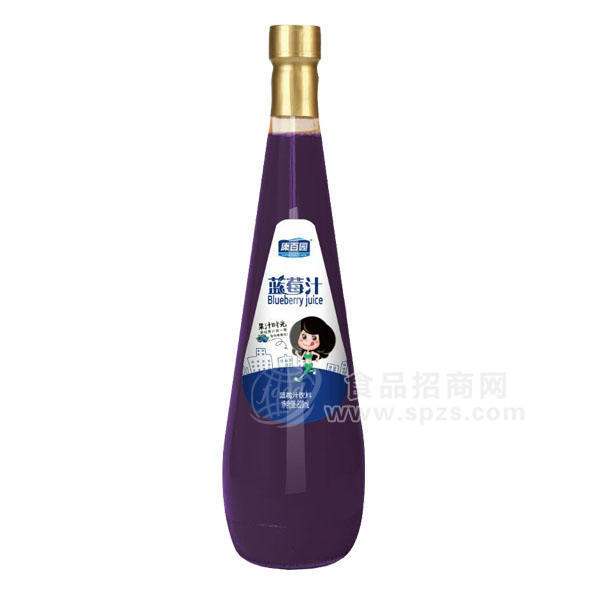 ·康百园蓝莓汁 果汁饮料 828ml 