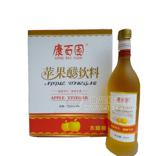 ·康百园苹果醋饮料 750mlx6瓶 