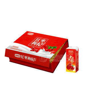 富順康紅棗枸杞果味飲料250mlx12盒