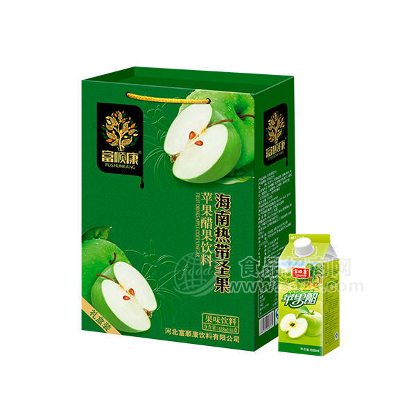 富顺康苹果醋果味饮料488mlx6盒