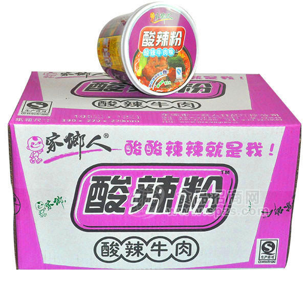家鄉(xiāng)人酸辣粉 牛肉酸辣粉 桶裝