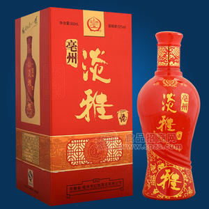亳州淡雅酒 紅韻白酒