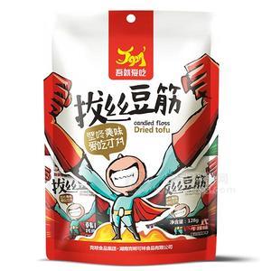 吾就愛吃 拔絲豆筋 牛排味 休閑食品 128g