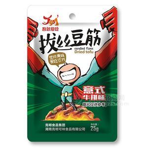 吾就愛吃 拔絲豆筋 牛排味 休閑食品 25g